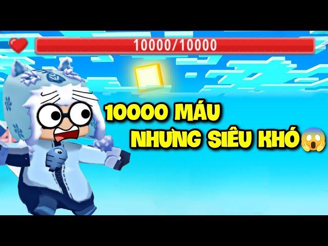 MEOWPEO CÓ 10000 MÁU NHƯNG MAP NÀY CÒN KHÓ HƠN MAP 1 MÁU TRONG MINI WORLD PARKOUR MINI GAME