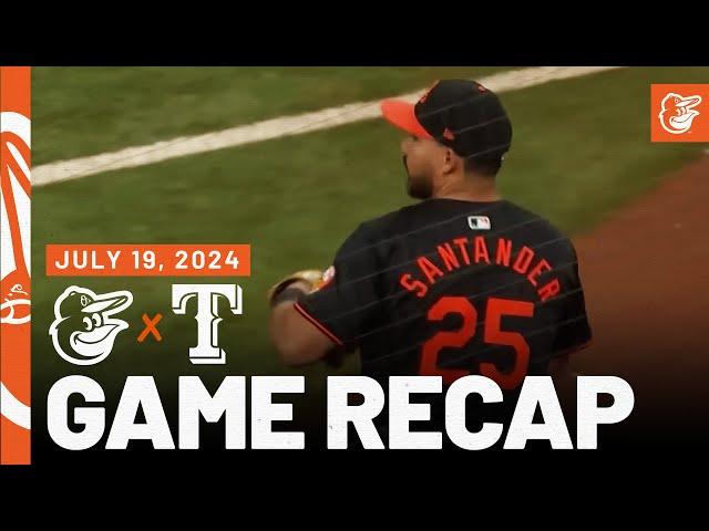 Orioles vs. Rangers Game Recap (7/19/24) | MLB Highlights | Baltimore Orioles