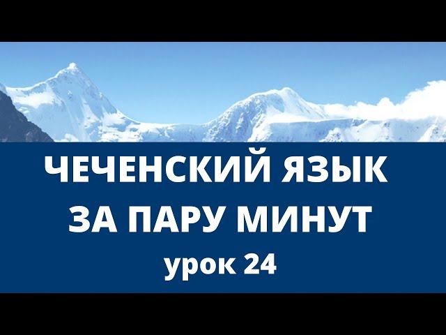 Онлайн изучение чеченского языка за пару минут. Вайнахский язык. Урок 24.