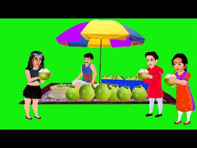 रामचंद्र नारियल वाला पार्ट 3| cartoon character green screen| ramchand nariyal wala,