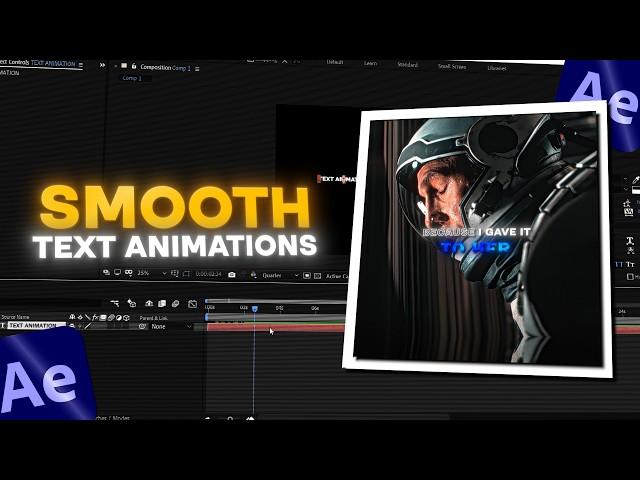 Smooth Text Animations in After Effects | After Effects Guide