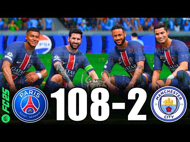 FC 25 | RONALDO, MESSI, MBAPPE, NEYMAR, ALLSTARS | PSG 108-2 MANCHESTER CITY | UCL FINAL | PS5 4K