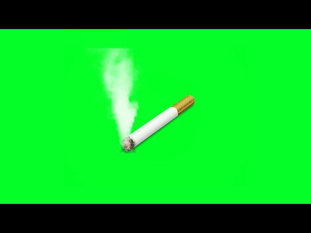 Cigarette  Smoke green screen animation effect VfX video editing