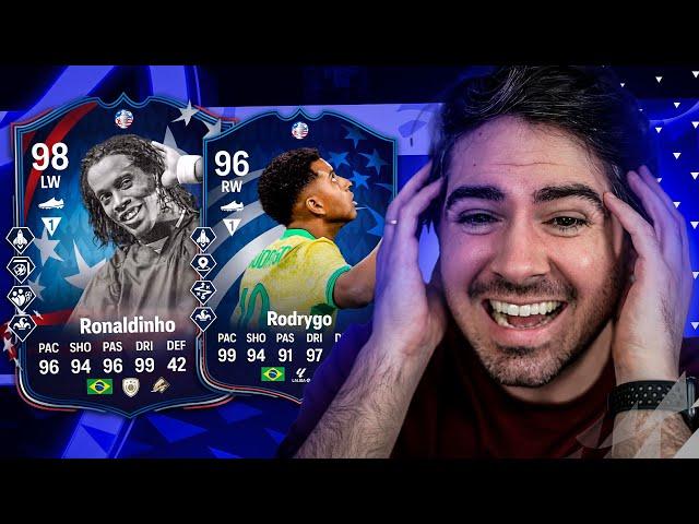 A DUPLA BR ABSURDAAA!!! R10 E RODRYGO 96! FUT DRAFT FC 24