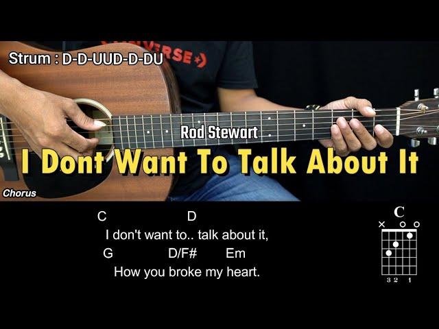 I Dont Want To Talk About It - Rod Stewart | EASY Guitar Tutorial with Chords - Guitar Lessons