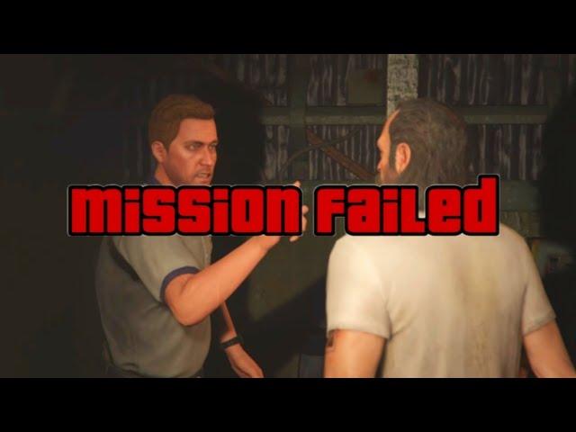 GTA 5 ways to fail mission #25 By the Book