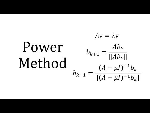 Power Method with Inverse & Rayleigh