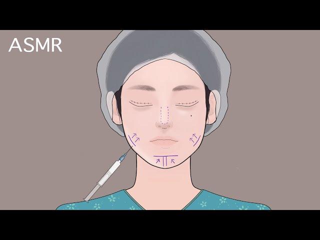 Plastic surgery animation ASMR makeup stop motion