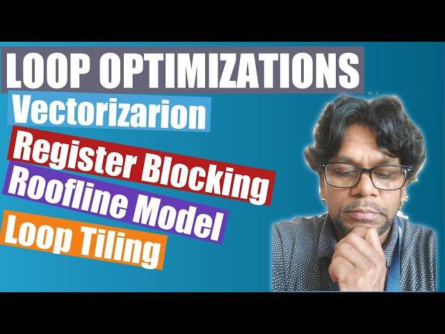 Loop Optimizations: Vectorization, Register Blocking, Roofline Model and Loop Tiling