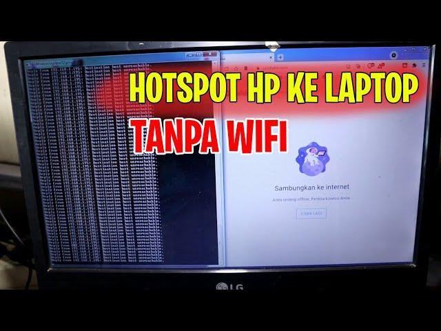 Cara setting hp jadi modem ke laptop atau komputer