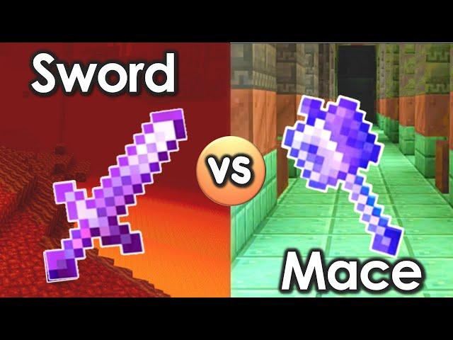 Best Minecraft Weapon? Minecraft Mace VS Netherite Sword 1.21