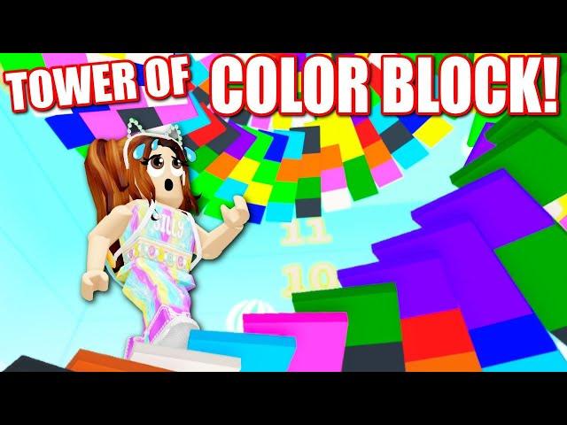 I Am THE BEST In This *NEW* Tower Of Color Block!! (Roblox)