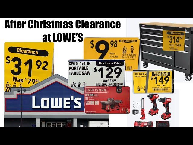 Fresh After Christmas Clearance Deals at Lowe’s