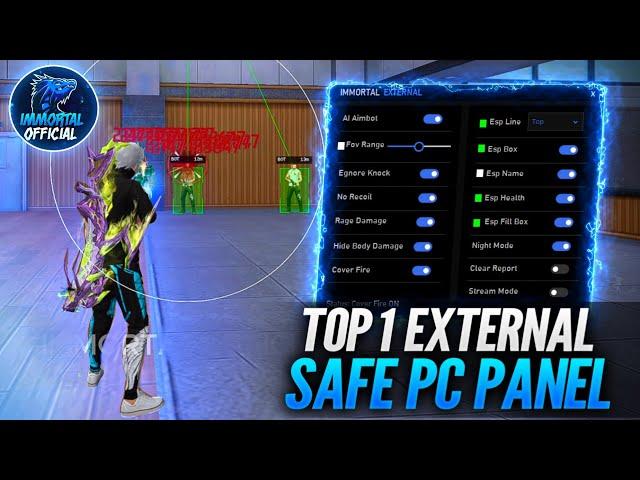 FREE PANEL PC GRATIS OB46  | ANTI BAN 100 %  | FREE FIRE EXTERNAL PANEL 