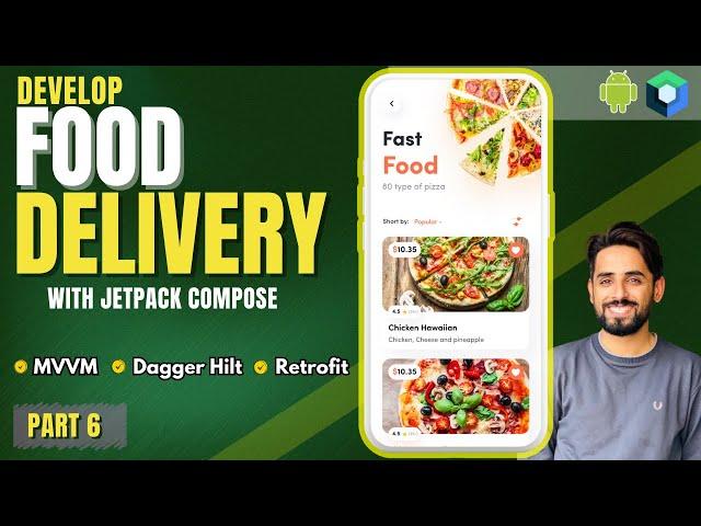 CREATE Your Own Food Delivery App with Android Jetpack Compose! Beginner Tutorial Ep6