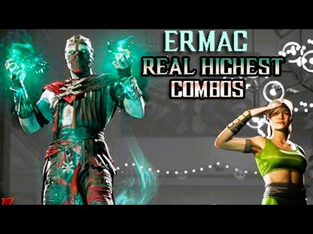 MK1 - Ermac & Sonya Highest Damage Combos (41% - 78%)