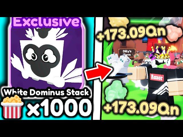 I Bought STRONGEST DOMINUS PETS and BEAT Roblox Popcorn Simulator..