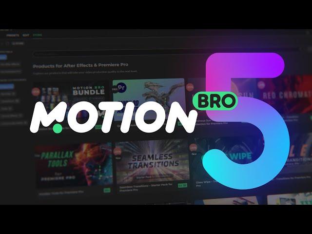 MOTION BRO V5: New Edit Panel | Copy & Paste Mode | 3D Import for Premiere Pro | Bundle Installation