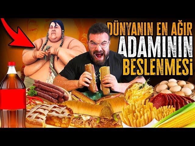 DÜNYANIN EN AĞIR ADAMININ BESLENMESİNİ YAPTIM!