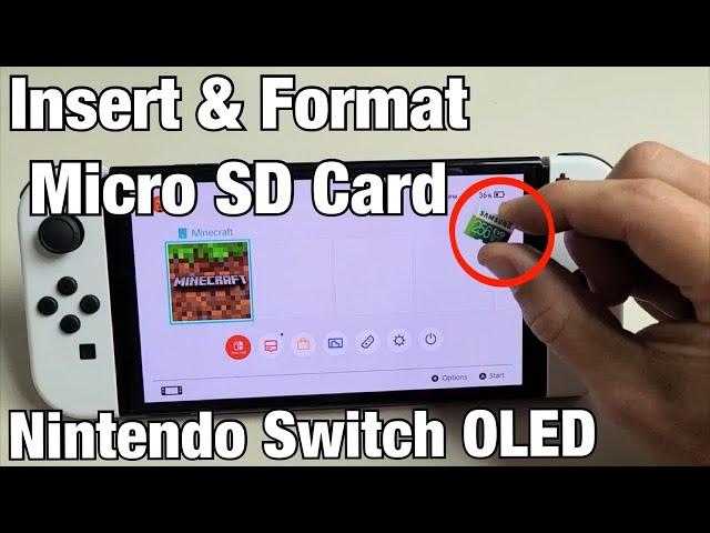 Nintendo Switch OLED: How to Insert SD Card & Format