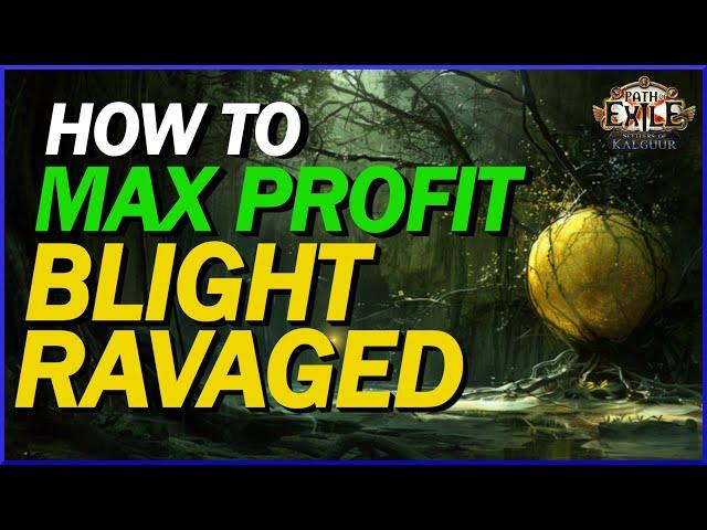 [POE 3.25] How To Make The Best Profit From Blight Ravaged! How I Approach Them For MAXIMUM VALUE!