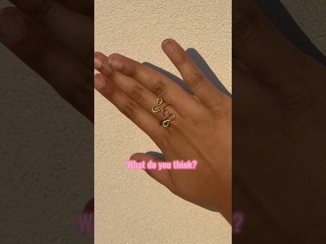 Alt version of my swirly ring! Thoughts? #pink #sabrina #espresso #gold #giftsforher #prom2024 #555