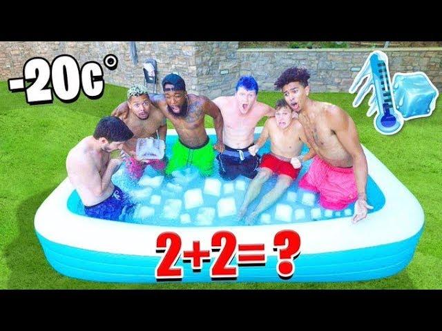 Is 2HYPE Smarter Than a 5th Grader? ICE BATH Challenge