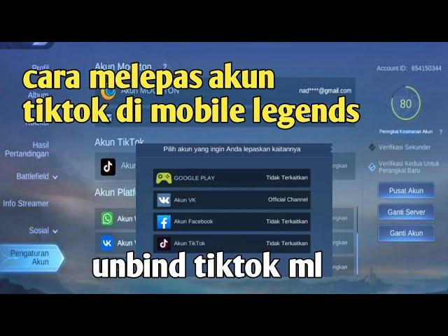 cara unbind akun tiktok di mobile legends 2025