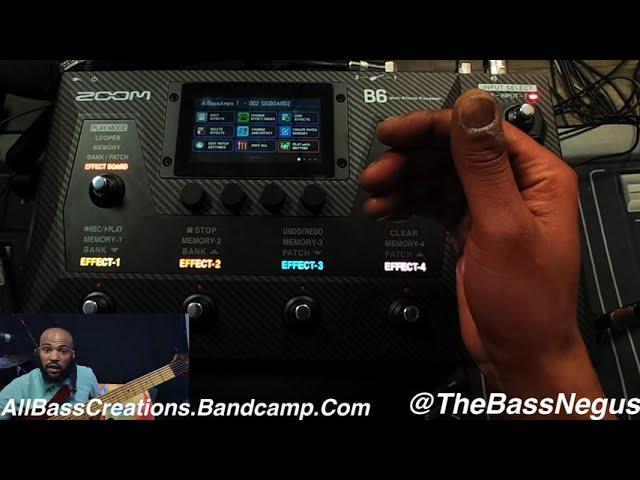 @ZoomSoundLab B6 Bass Multi-Effects Processor By @thebassnegus All Bass Creations Tutorial