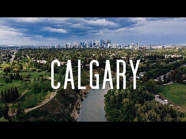 AERIAL RELAXATION: CALGARY, CANADA (4K)  #canadiana #citytour #alberta