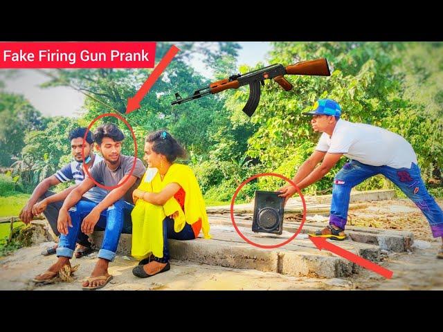 Fake Firing Gun Prank Fake G-U-N Shot Prank On Public Reaction  Part-2 Awesome Reaction