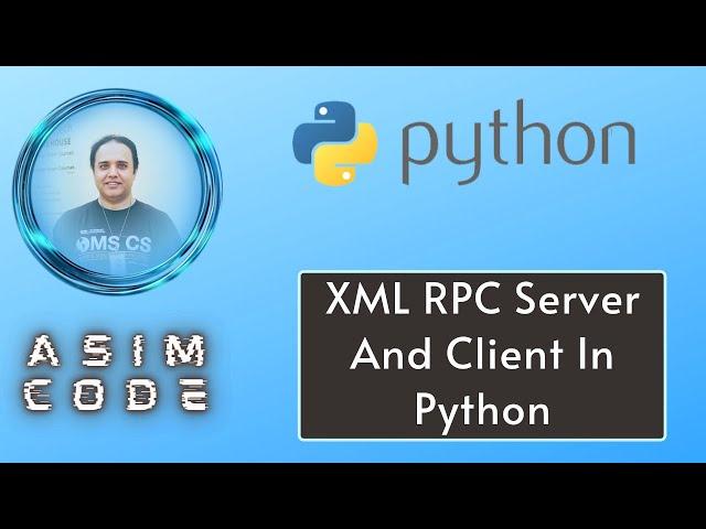 XML RPC Server And Client In Python