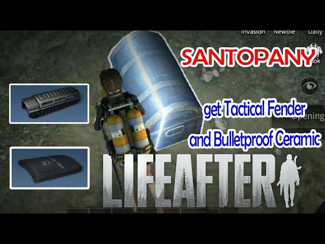 Lifeafter | How to get Tactical Fender And Bulletproof Ceramic In Santopany | Underwater Chest