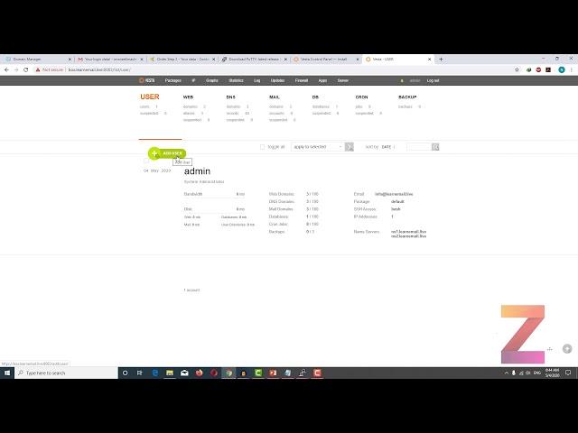 Install & Setup VestaCP with SSL - Lecture 8 (Creating Plans & Adding Users)