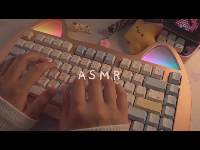 [Cozy ASMR] 1h typing - Popular 75% Keyboard Layout Collection