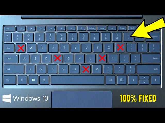 Fix Some keys on Laptop Keyboard Not Working in Windows 10 | Solve keyboard keys Won't typing ⌨️ 