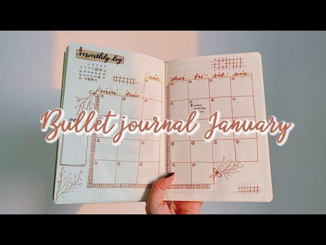 KHỞI ĐỘNG NĂM MỚI 2020 VỚI BULLET JOURNAL THÁNG 1 | Bullet journal january | Sunhuyn