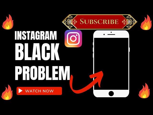 Fix black screen issue on Instagram in iphone+android||fix Instagram black screen problem (2023)