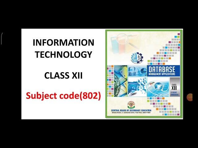 Class 12- Information Technology (Sub code 802) - UNIT 3 - Fundamentals of Java programming - Part-2