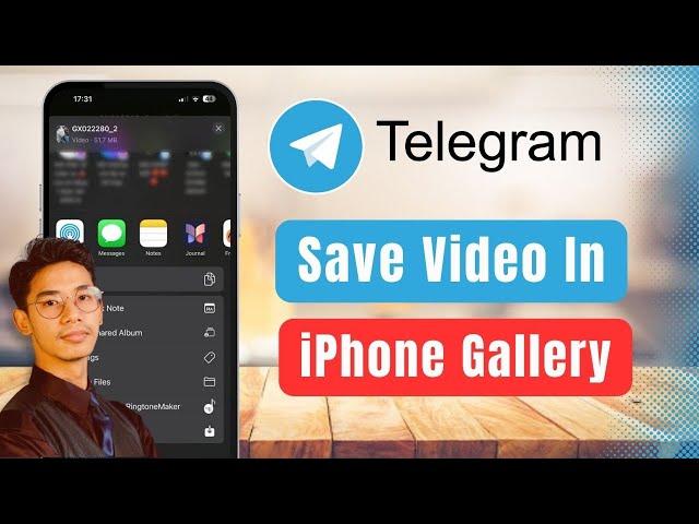 How to Save Telegram Video in iPhone Gallery !