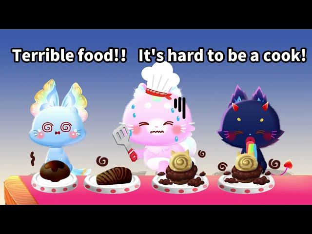 Terrible food! It's hard to be a cook!#Cooking#BabyBus#Panda Games#Cat Games#Pet Care#Little Kitten