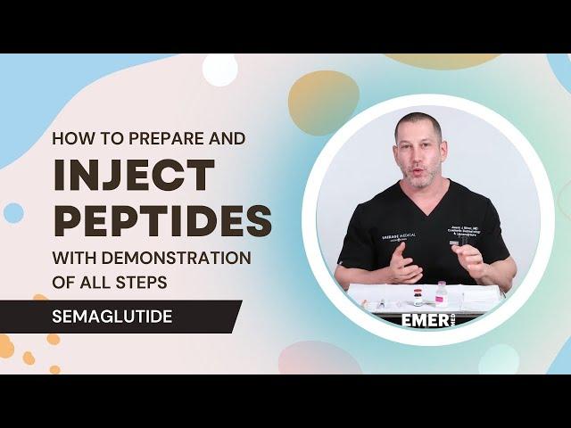 HOW TO PREPARE AND INJECT PEPTIDES WITH DEMONSTRATION OF ALL STEPS | SEMAGLUTIDE | Dr. Jason Emer