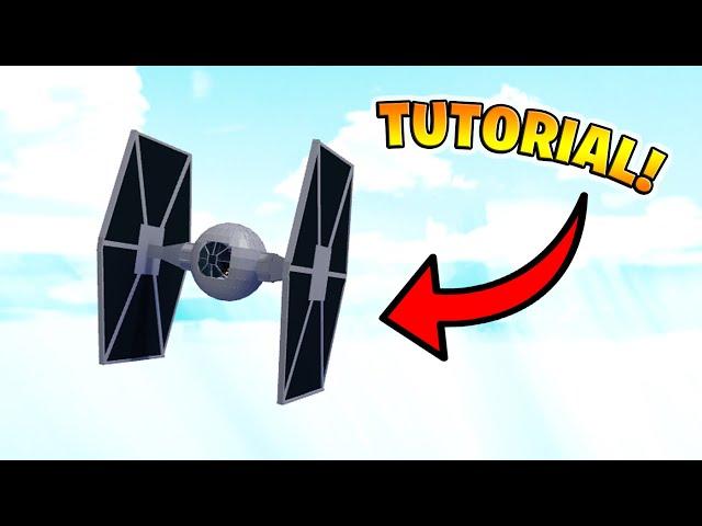 Tutorial! How to make a Tie Fighter in Build A Boat For Treasure