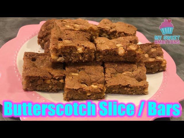 Butterscotch Slice/Bars - mysweetambitions