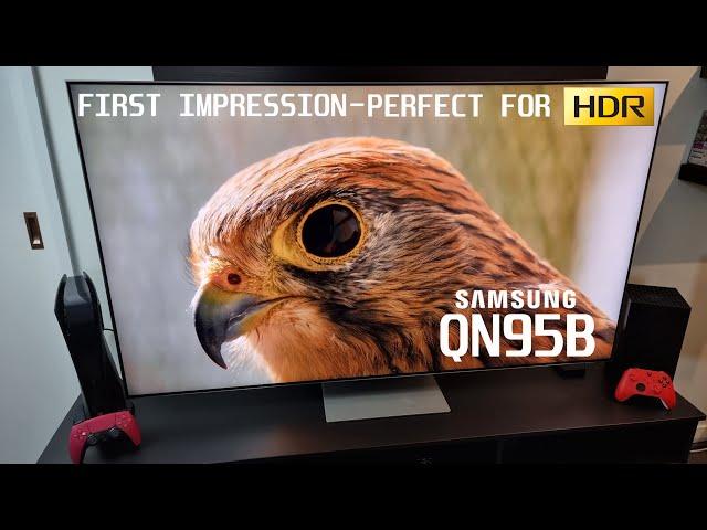 Samsung QN95B - First Impression - Perfect TV for HDR Gaming / Movies