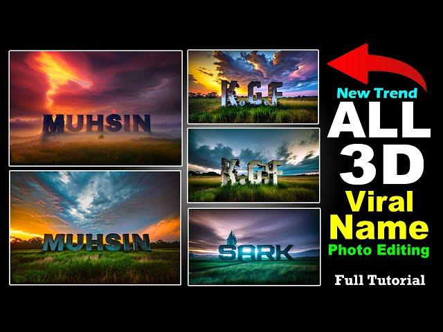 Viral 3D Name Photo Editing Tutorial Urban | Facebook Viral Urban Jungle Font Photo Editing |Picsart