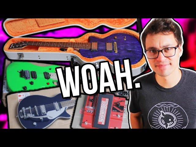 UNBOXING MYSTERY GUITARS I'VE WANTED FOREVER & "DISCONTINUED" GEAR!! || UNBOXgufish