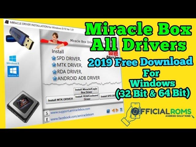 All in one Driver for miracle Driver like Qualcomm driver ,Mtk driver,Spd,adb driver fastboot driver