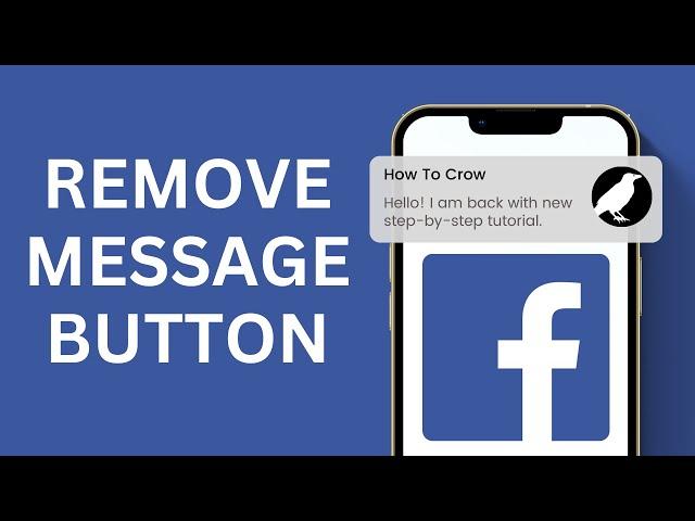 How to Remove message button on Facebook 2024 | Hide message button on Facebook Profile