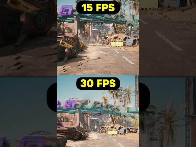 Cyberpunk 2077 2.0 Phantom Liberty 15 FPS vs 30 FPS